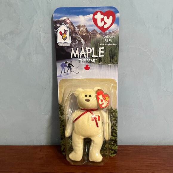 Mcdonald Ty Maple The Bear‎ Beanie Babies 1999 Rare 1993 Error - Picture 1 of 4